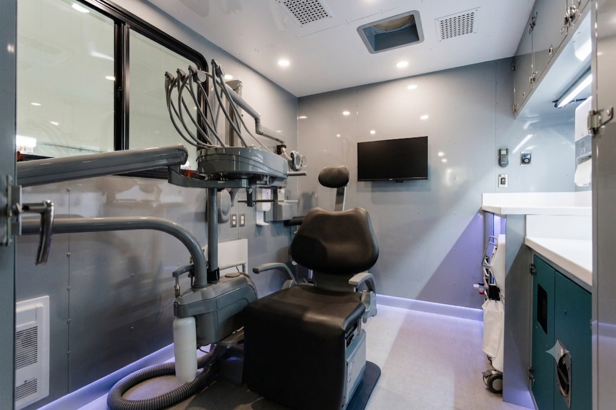 Interior of a 32.2u Mobile dental suite